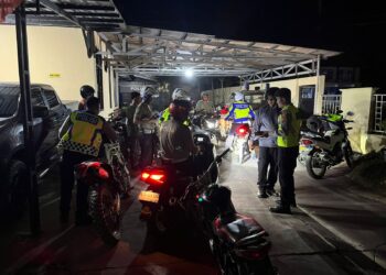Satlantas Aceh Barat Amankan 15 Unit Motor Pakai Knalpot Brong 