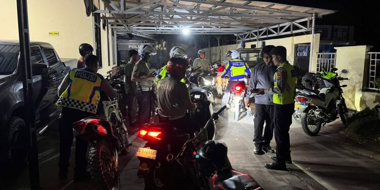 Satlantas Aceh Barat Amankan 15 Unit Motor Pakai Knalpot Brong 