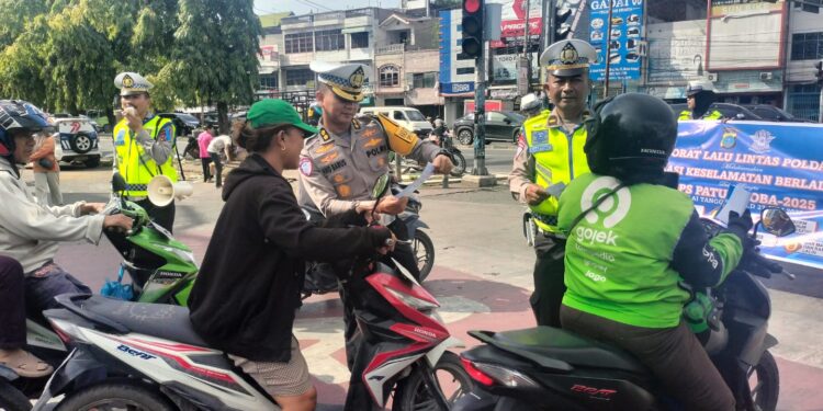 Polda Sumut tindak 1.423 Pelanggaran Lalulintas Hari Pertama Operasi Patuh Toba 2025