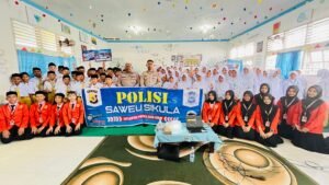 Satlantas Aceh Barat Saweu Sikula: Lakukan Penyuluhan Tentang Tertib Berlalulintas 