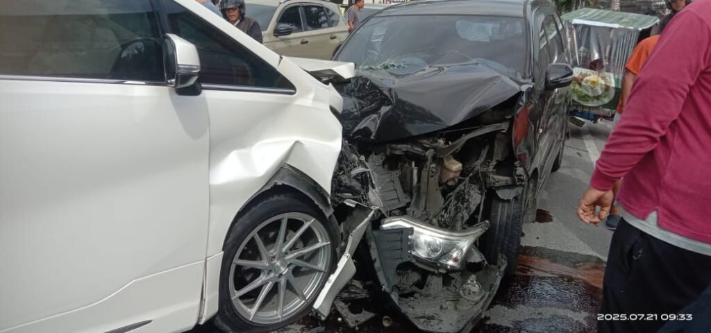 Breaking News! Tabrakan Maut Depan SPBU Sei Batang Hari Medan