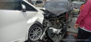 Breaking News! Tabrakan Maut Depan SPBU Sei Batang Hari Medan