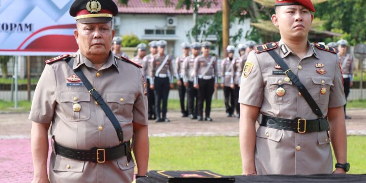 Polres Simeulue Gelar Serah Terima Jabatan, AKP Hanter Siallagan Jabat Kasipropam dan IPTU Putu Gede Kasatreskrim