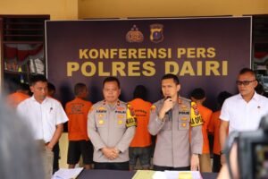 Polres Dairi Berhasil Ungkap 8 Kasus Narkoba Selama Bulan Juli
