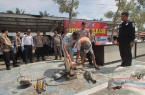 Polres Sergai Musnahkan 497 Knalpot Brong