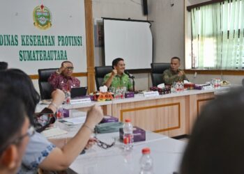 Kunjungi Dinas Kesehatan Sumut, Sekdaprov Ingatkan Sejumlah Program Prioritas Kesehatan