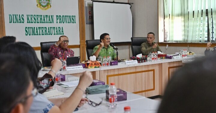 Kunjungi Dinas Kesehatan Sumut, Sekdaprov Ingatkan Sejumlah Program Prioritas Kesehatan