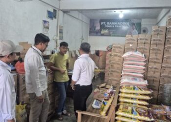 Antisipasi Praktik Beras Oplosan di Banda Aceh, Polresta dan Bulog Lakukan Sidak Pasar