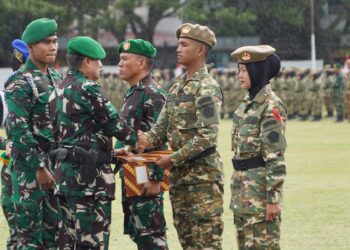 Pangdam IM Resmi Tutup Pendidikan Dasar Militer dan Pelatihan Manajerial SPPI Batch-3