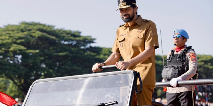 Gubernur Aceh, Muallem Jadi Inspektur Upacara HUT Bhayangkara ke-79