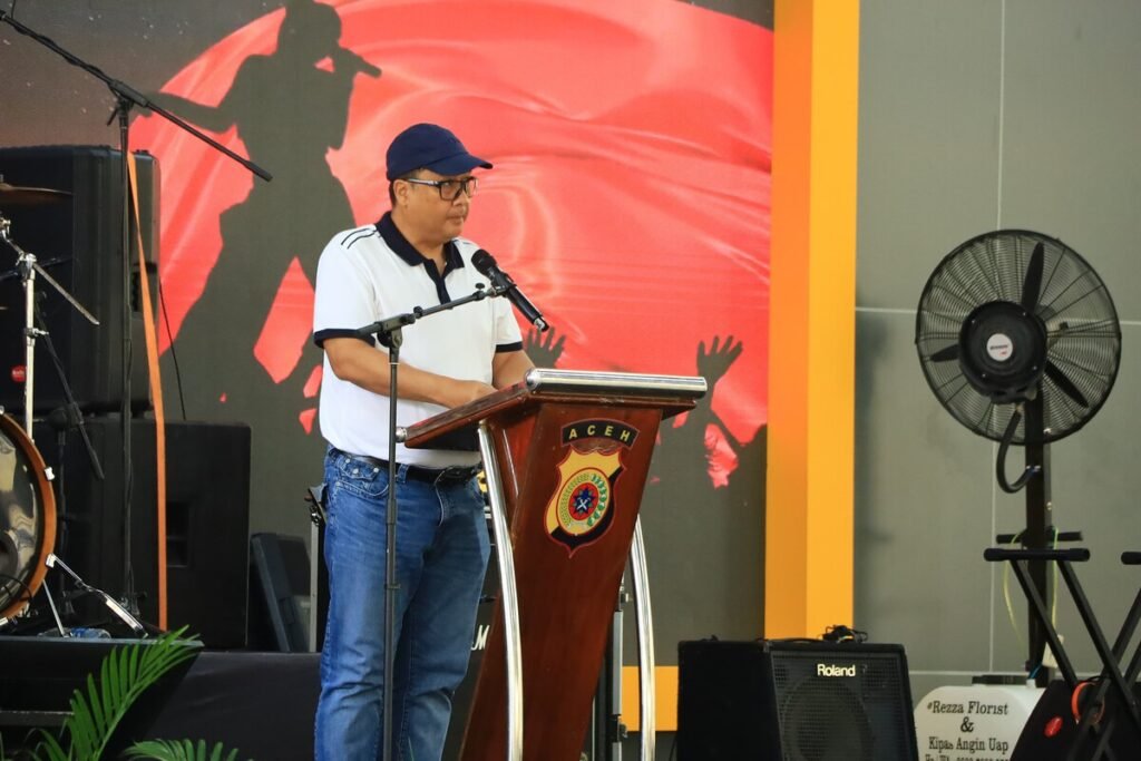 Kapolda Aceh Buka Festival Band Hari Bhayangkara Ke-79: Harmoni Kamtibmas Menuju Indonesia Emas 2045