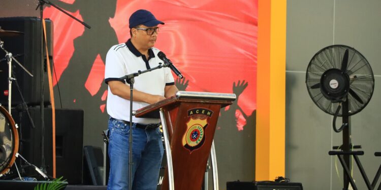 Kapolda Aceh Buka Festival Band Hari Bhayangkara Ke-79: Harmoni Kamtibmas Menuju Indonesia Emas 2045