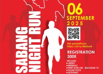 Sabang Night Run 2025 Siap Digelar, Perpaduan Olahraga, Hiburan, dan Promosi Wisata