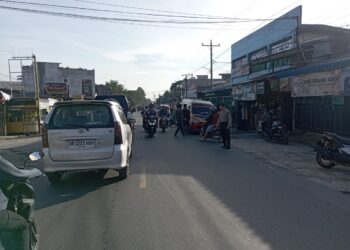 Polres Simalungun Gelar Strong Point di Jalan Medan-Sinaksak, Kasat Tekankan Upaya Preventif Jaga Kamtibmas