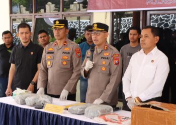 Komitmen Polres Pakpak Bharat Berantas Narkoba, 4 Kg Ganja Berhasil Di Sita Dari Kurir