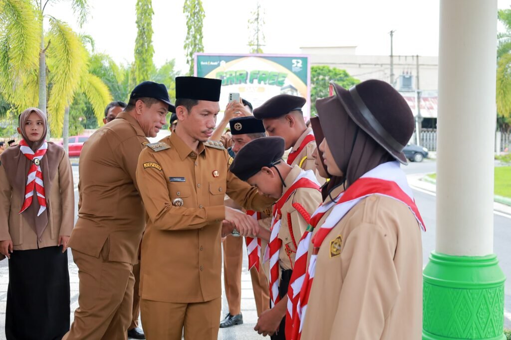 Bupati Aceh Barat Lepas Kontingen Kwarcab Pramuka Kebutuhan Khusus Mewakili Aceh