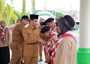 Bupati Aceh Barat Lepas Kontingen Kwarcab Pramuka Kebutuhan Khusus Mewakili Aceh