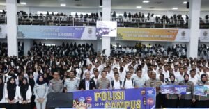 Polres Aceh Barat Edukasi Tata Cara Berlalu Lintas Mahasiswa Baru Teuku Umar