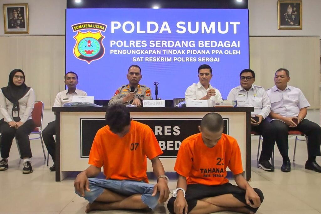 Kapolres Sergai Ungkap Dua Kasus Persetubuhan Anak, Ini Modusnya!