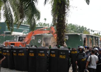 THM Marcopolo di Robohkan Tim Gabungan Meski Sempat Ada Perlawanan Ormas