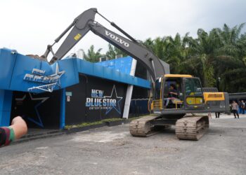 Blue Star Langkat Jadi Sarang Narkoba dan Tak Berizin di Robohkan Polisi