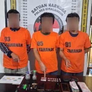 Tiga Warga Pamatang Silimakuta Ditangkap Sat Narkoba Polres Simalungun, 6,58 Gram Sabu Diamankan