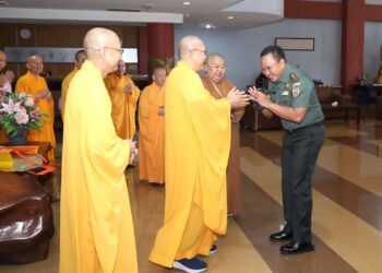 Pangdam I/BB Hadiri Peletakan Batu Pertama Akses Jalan ke Vihara Mahakaruna