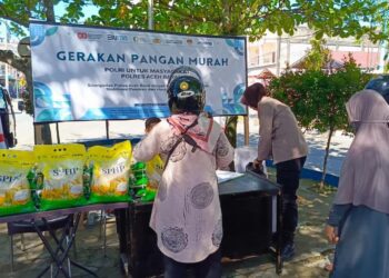 Polres Aceh Barat Gelar Gerakan Pangan Murah