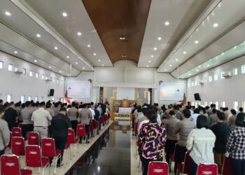 Personel Polda Sumut Gelar Ibadah Oikoumene, Doakan Keamanan dan Kedamaian Bangsa