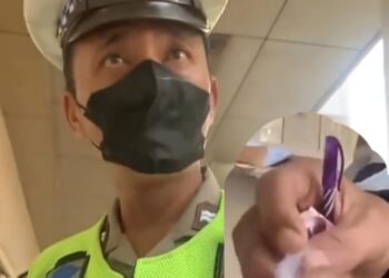 Oknum Satlantas Kota Medan Terekam Terima Uang Rp100 Ribu
