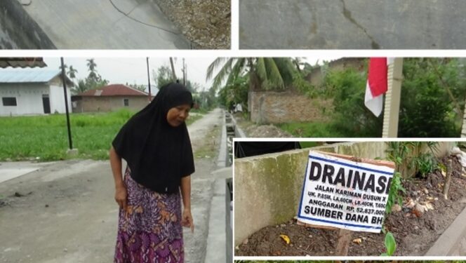 Proyek Drainase Desa Diduga Asal Jadi, Media Siap Surati Cabjari Labuhan Deli