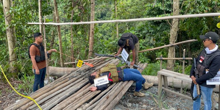 Rekonstruksi Kasus Pembunuhan 2 Personel Brimob di Nabire, Satgas Ops Damai Cartenz Peragakan 21 Adegan