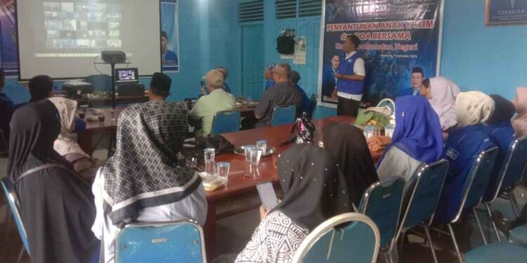 Hut Partai Demokrat Ke-24, DPC Simeulue Gelar Santunan Anak Yatim dan Doa Bersama