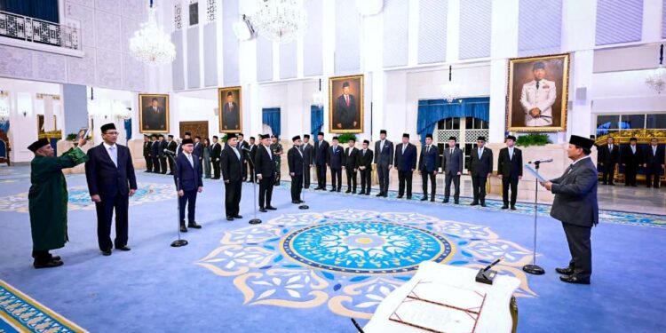 Reshuffle Kabinet: Prabowo Lantik Empat Menteri, ⁠Purbaya Yudhi Sadewa Gantikan Sri Mulyani