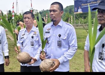 Lapas Sinabang Gelar Penanaman Pohon Kelapa Serentak Nasional