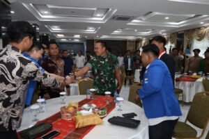 Silaturahmi Ketua Organisasi Kepemudaan dan Mahasiswa, Pangdam I/BB Ajak Jaga Sumut Kondusif
