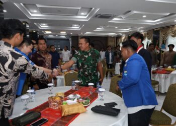 Silaturahmi Ketua Organisasi Kepemudaan dan Mahasiswa, Pangdam I/BB Ajak Jaga Sumut Kondusif