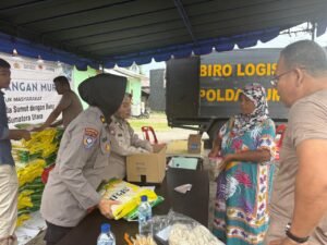 Dukung Kesejahteraan Warga, Polda Sumut Salurkan Beras SPHP Lewat GPM