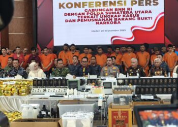 Sinergi BNN RI dan Polda Sumut Ungkap 1,7 Ton Narkotika, Tegaskan Perang Melawan Narkoba