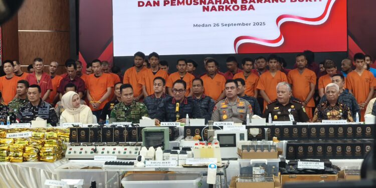 Sinergi BNN RI dan Polda Sumut Ungkap 1,7 Ton Narkotika, Tegaskan Perang Melawan Narkoba