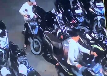 Aksi Maling Sepeda Motor di Kota Medan Terekam CCTV Membuat Resah