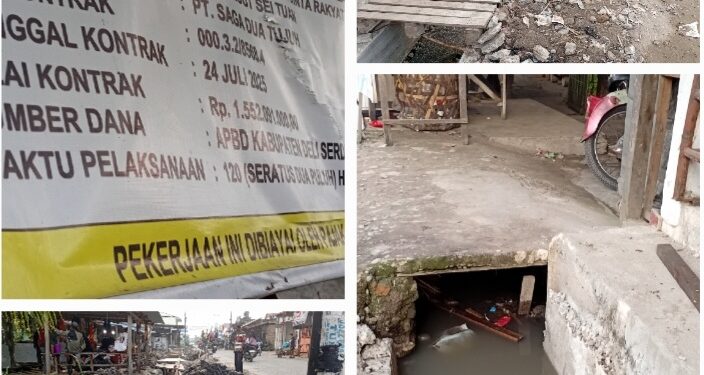 Proyek Dinas SDABMBK Deli Serdang Diduga Bermasalah, Kantor Pelaksana Kembali Tidak Ditemukan