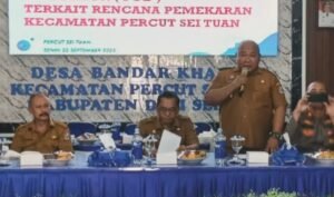 Camat Percut Sei Tuan Gelar Sosialisasi Pemekaran, Begini Kata Warga!