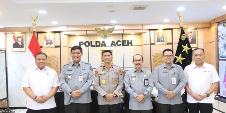 Kapolda Terima Audiensi Kakanwil Kemenkum Aceh, Bahas Sinergi Penegakan Hukum