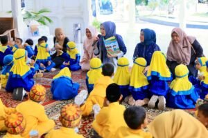 Bunda PAUD Aceh Gelar Open House, Sambut Ratusan Anak PAUD di Pendopo Gubernur