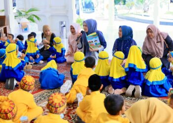 Bunda PAUD Aceh Gelar Open House, Sambut Ratusan Anak PAUD di Pendopo Gubernur
