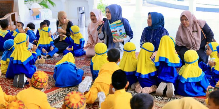 Bunda PAUD Aceh Gelar Open House, Sambut Ratusan Anak PAUD di Pendopo Gubernur