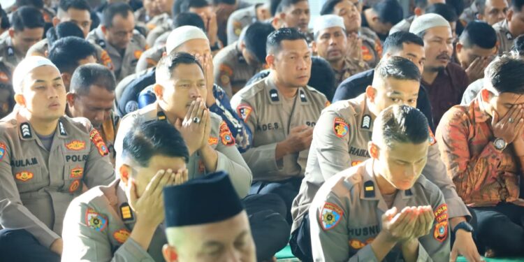 Polda Aceh Gelar Zikir dan Doa Bersama untuk Keselamatan Personel