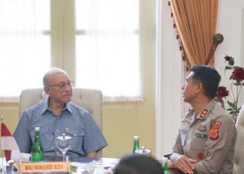 Kapolda Aceh bersama Wakapolda Silaturahmi ke Wali Nanggroe