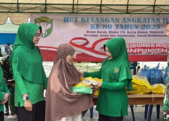 Jaga Kestabilan Ekonomi, KUDAM IM Gelar Pasar Murah Gampong Peulanggahan